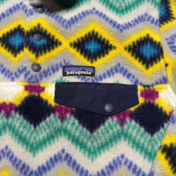 Patagonia Synchilla Snap-T Aztec Twist Fleece Pullover Jacket Women's Small - Picture 2 of 12